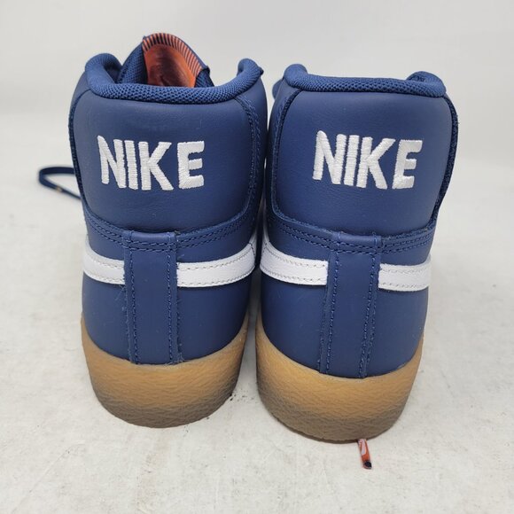 Nike SB Blazer Mid Orange Label Navy Gum FJ1680-400 US 6.5 Skate Board dunk 1 2 - Picture 6 of 11